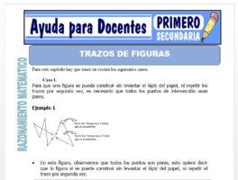 Modelo de la Ficha de Trazos de Figuras para Primero de Secundaria