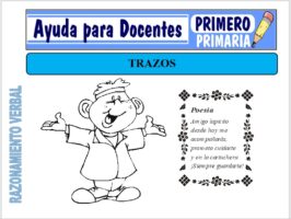 Modelo de la Ficha de Trazos para Primero de Primaria