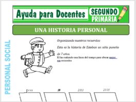 Modelo de la Ficha de Una Historia Personal para Segundo de Primaria