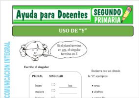 Modelo de la Ficha de Uso de la “Y” para Segundo de Primaria