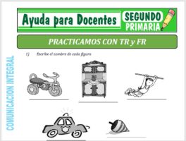 Modelo de la Ficha de Practicamos con TR y FR para Segundo de Primaria