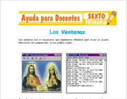Modelo de la Ficha de Las Ventanas para Sexto de Primaria